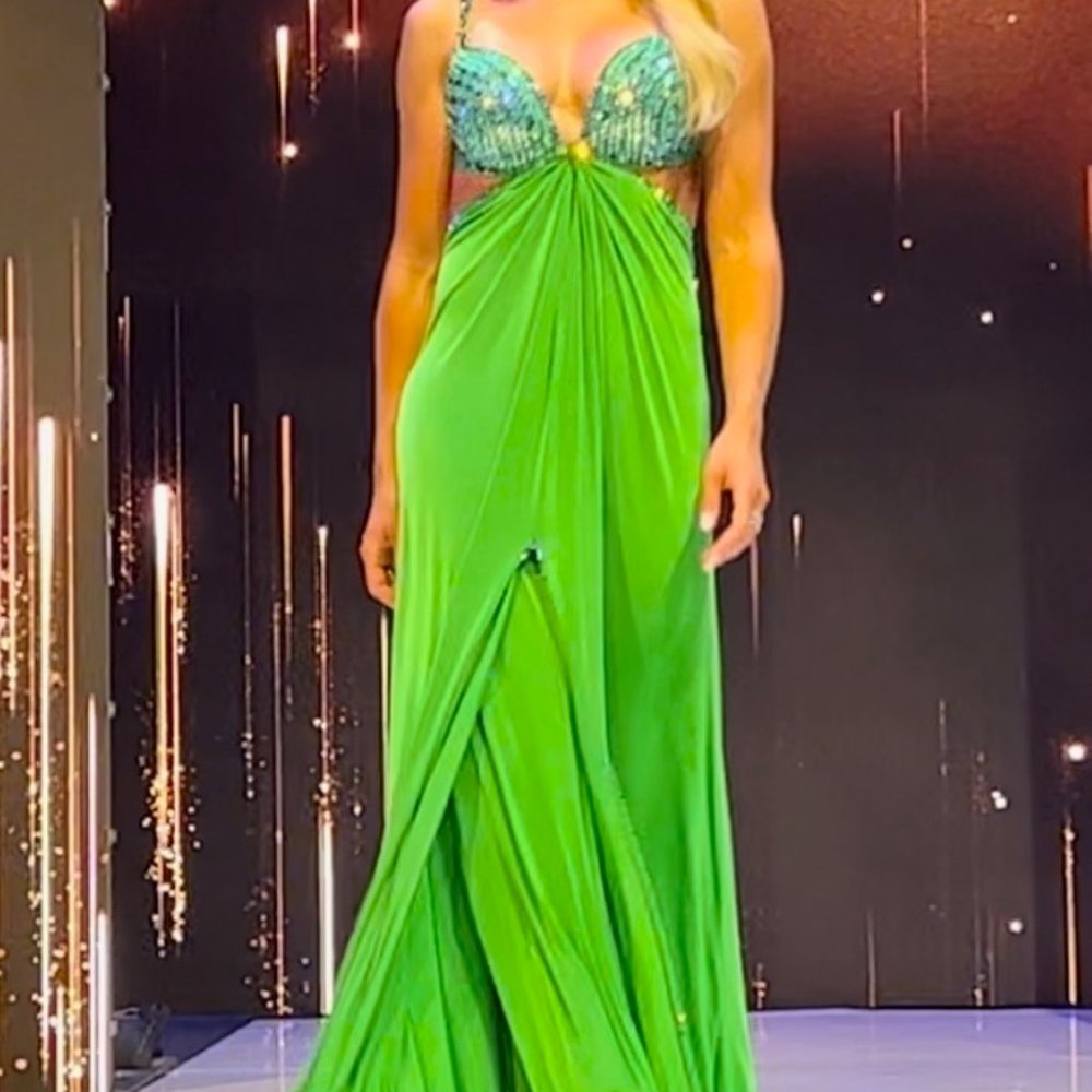 Green Bedazzled Dress